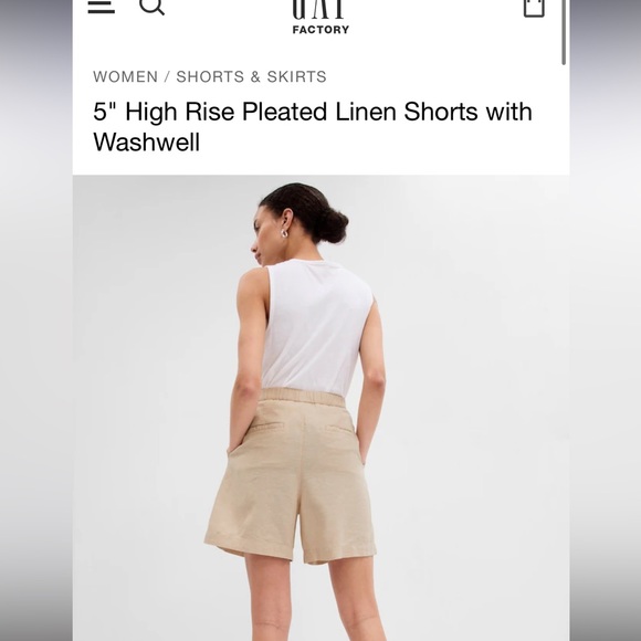 Gap factory linen shorts - Picture 2 of 6